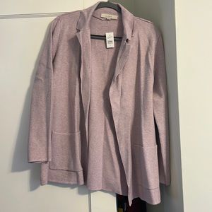 Lavender Sweater / Blazer Crossover - LOFT